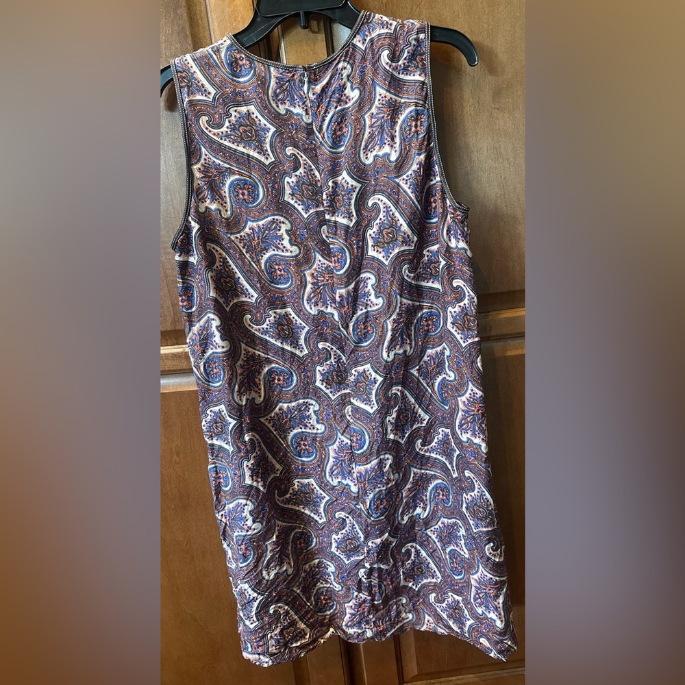 Theory Multicolor Paisley Dress. Size 12-Fits Like A 10. 💯 Silk. Bundle 4 Deals! - Picture 6 of 13